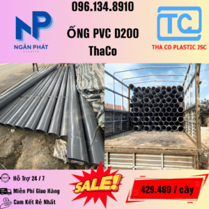 Giá Ống Nhựa 200 ThaCo Mới Nhất