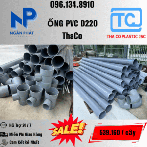 Giá Ống Nhựa 220 ThaCo Mới Nhất