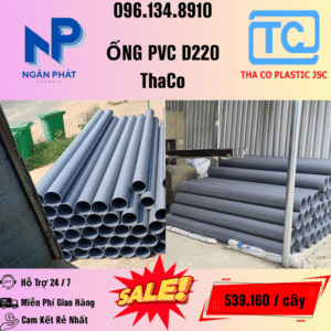Giá Ống Nhựa 220 ThaCo Mới Nhất
