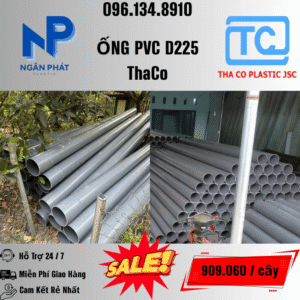 Giá Ống Nhựa 225 ThaCo Mới Nhất