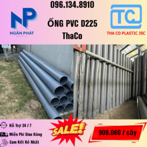 Giá Ống Nhựa 225 ThaCo Mới Nhất