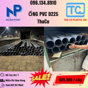Giá Ống Nhựa 225 ThaCo Mới Nhất