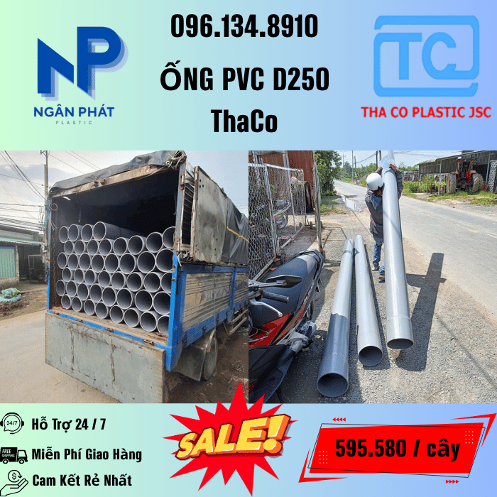 Giá Ống Nhựa 250 ThaCo Mới Nhất