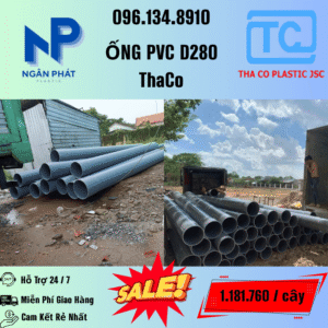 Giá Ống Nhựa 280 ThaCo Mới Nhất