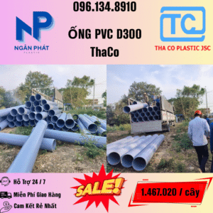 Giá Ống Nhựa 300 ThaCo Mới Nhất
