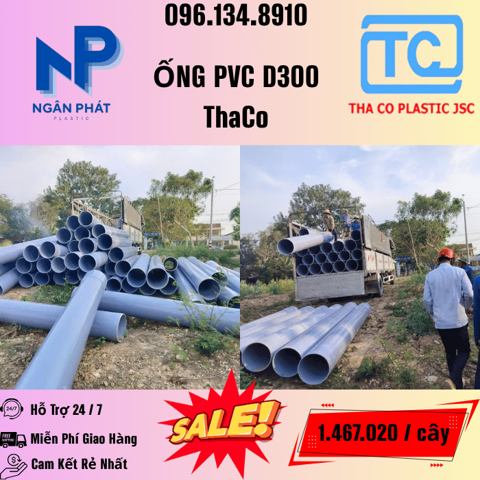 Giá Ống Nhựa 300 ThaCo Mới Nhất