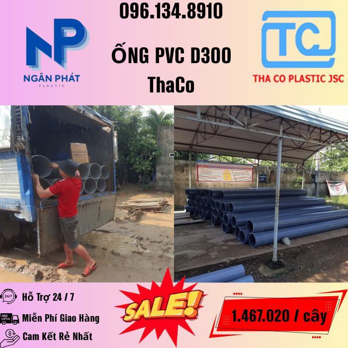 Giá Ống Nhựa 300 ThaCo Mới Nhất