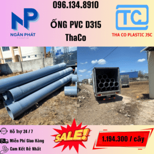 Giá Ống Nhựa 315 ThaCo Mới Nhất
