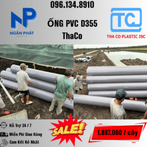 Giá Ống Nhựa 355 ThaCo Mới Nhất