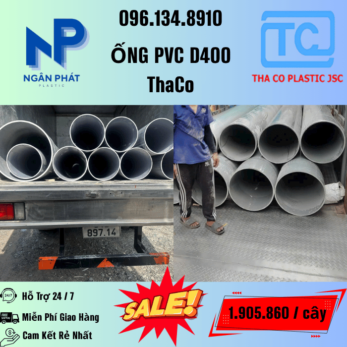 Giá Ống Nhựa 400 ThaCo Mới Nhất