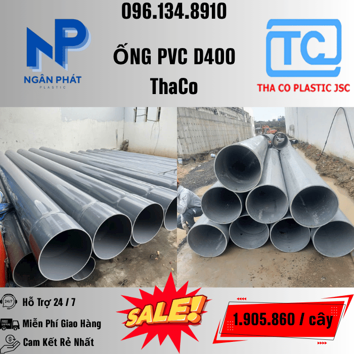 Giá Ống Nhựa 400 ThaCo Mới Nhất
