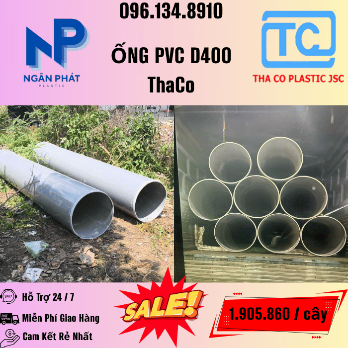 Giá Ống Nhựa 400 ThaCo Mới Nhất