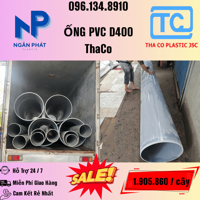Giá Ống Nhựa 400 ThaCo Mới Nhất
