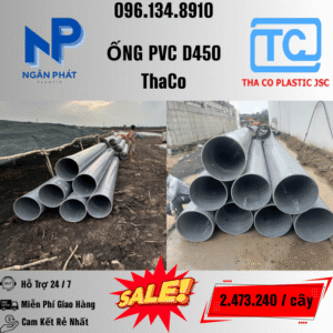 Giá Ống Nhựa 450 ThaCo Mới Nhất
