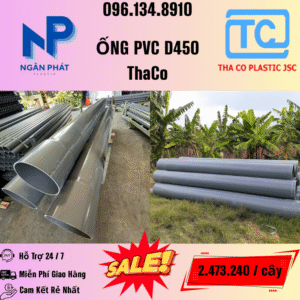 Giá Ống Nhựa 450 ThaCo Mới Nhất