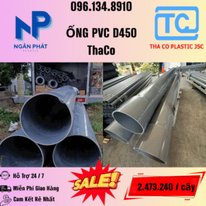 Giá Ống Nhựa 450 ThaCo Mới Nhất