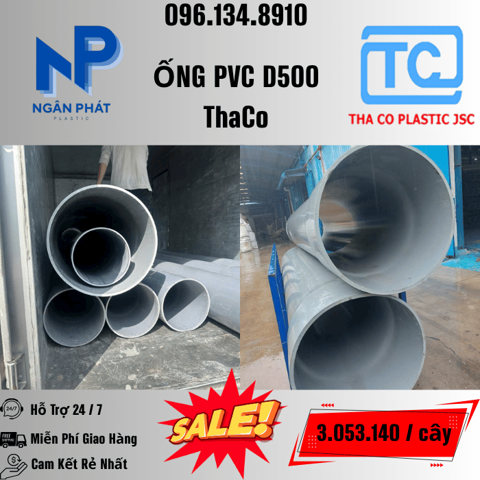 Giá Ống Nhựa 500 ThaCo Mới Nhất