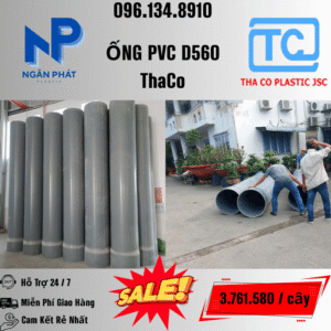 Giá Ống Nhựa 560 ThaCo Mới Nhất