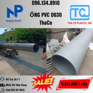 Giá Ống Nhựa 630 ThaCo Mới Nhất