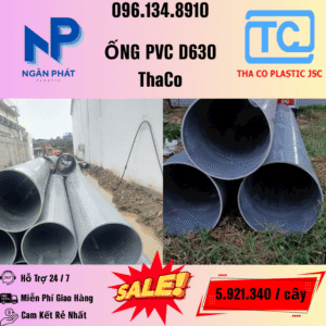 Giá Ống Nhựa 630 ThaCo Mới Nhất