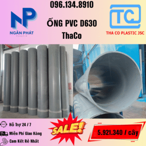 Giá Ống Nhựa 630 ThaCo Mới Nhất