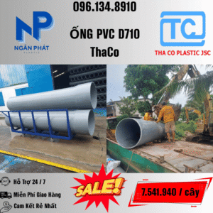 Giá Ống Nhựa 710 ThaCo Mới Nhất