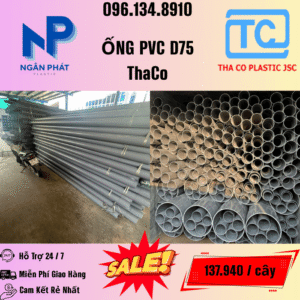 Giá Ống Nhựa 75 ThaCo Mới Nhất