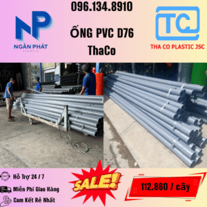 Giá Ống Nhựa 76 ThaCo Mới Nhất