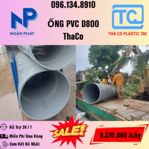 Giá Ống Nhựa 800 ThaCo Mới Nhất