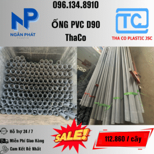 Giá Ống Nhựa 90 ThaCo Mới Nhất