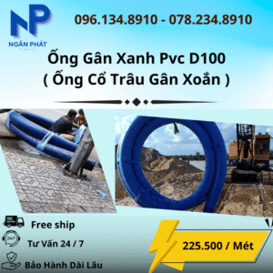 Ống Gân Xanh D100 Giá Rẻ