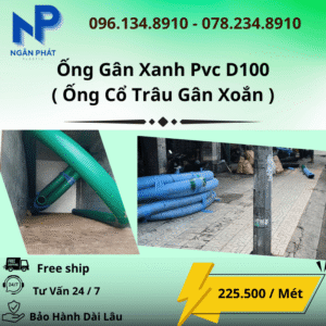 Ống Gân Xanh D100 Giá Rẻ