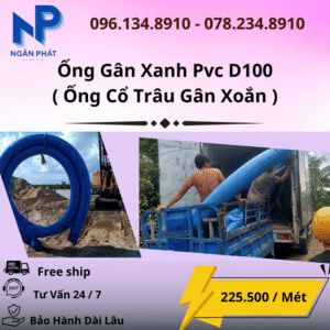 Ống Gân Xanh D100 Giá Rẻ