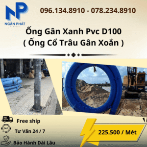 Ống Gân Xanh D100 Giá Rẻ