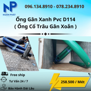Ống Gân Xanh D114 Giá Rẻ