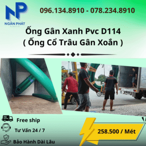 Ống Gân Xanh D114 Giá Rẻ
