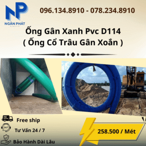 Ống Gân Xanh D114 Giá Rẻ