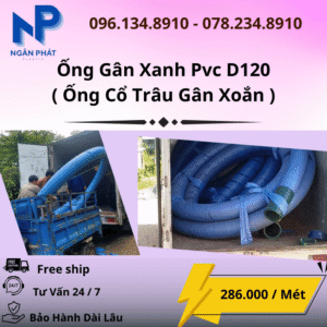 Ống Gân Xanh D120 Giá Rẻ