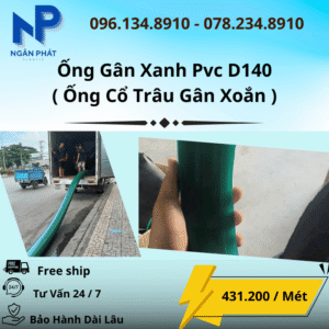 Ống Gân Xanh D140 Giá Rẻ