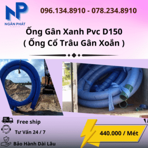 Ống Gân Xanh D150 Giá Rẻ