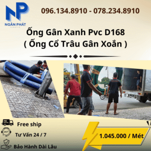 Ống Gân Xanh D168 Giá Rẻ