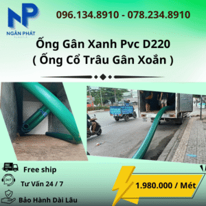 Ống Gân Xanh D220 Giá Rẻ