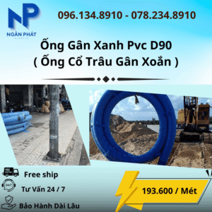 Ống Gân Xanh D90