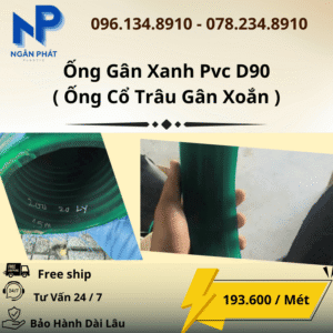 Ống Gân Xanh D90