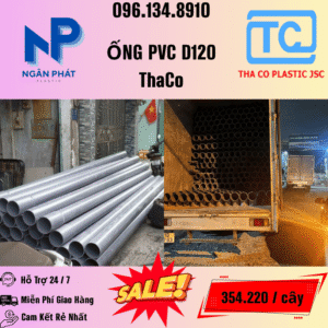 Giá Ống Nhựa 120 ThaCo Mới Nhất