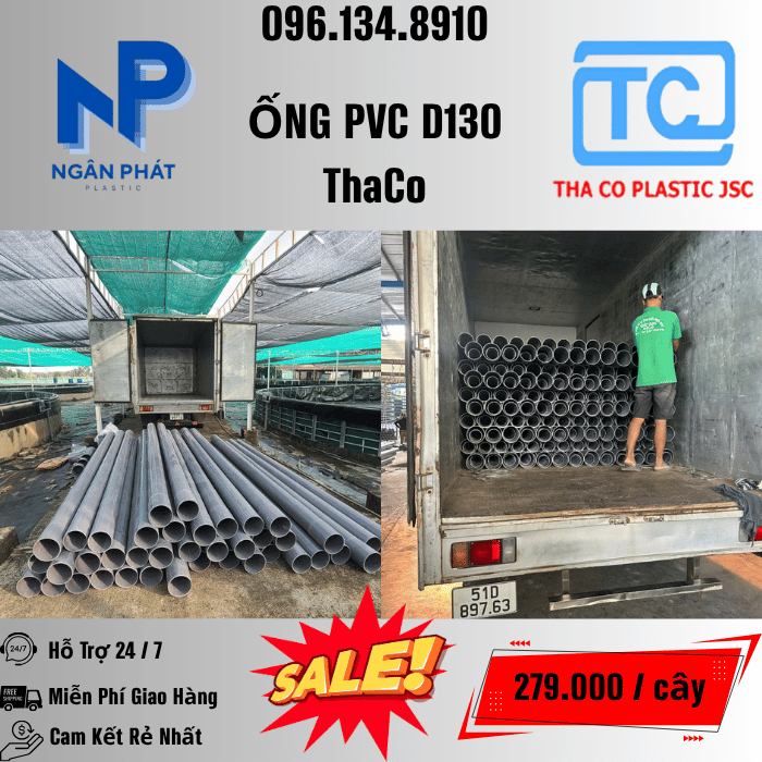 Giá Ống Nhựa 130 ThaCo Mới Nhất