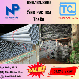 Ống Nhựa 34 ThaCo Mới Nhất