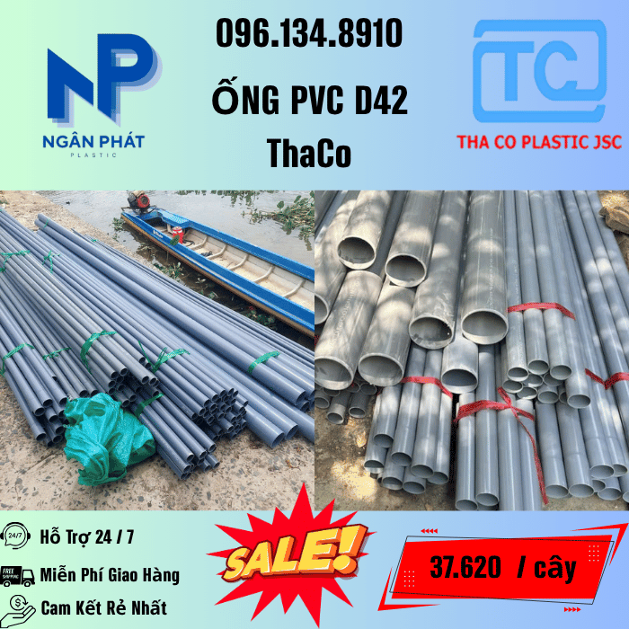Giá Ống Nhựa 42 ThaCo Mới Nhất