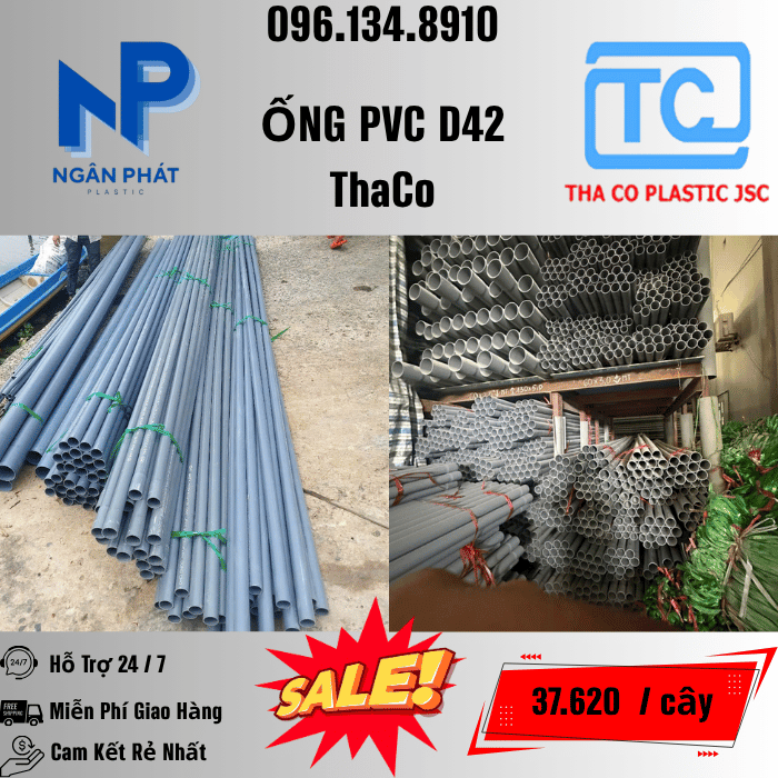 Giá Ống Nhựa 42 ThaCo Mới Nhất