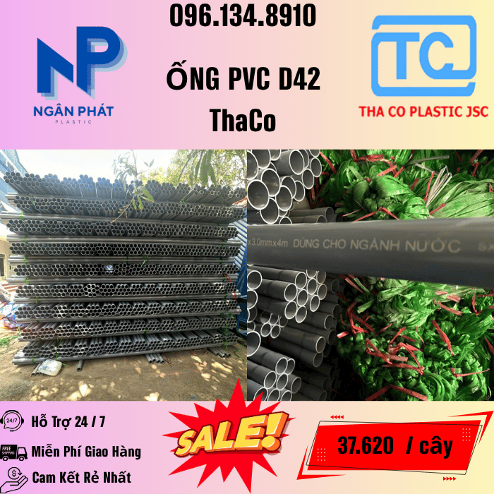 Giá Ống Nhựa 42 ThaCo Mới Nhất